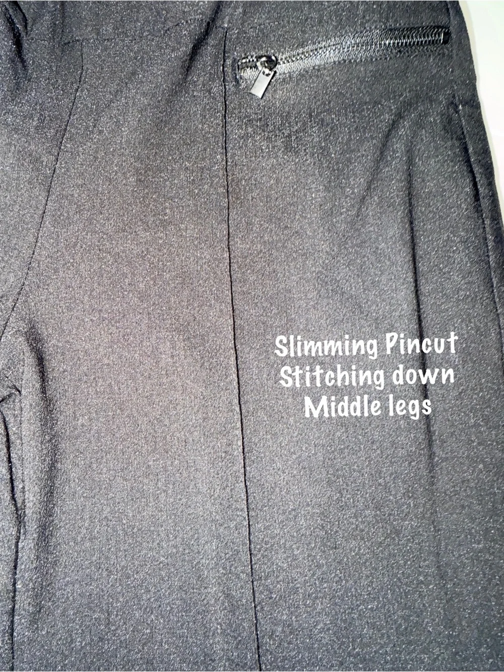 Style & Co. Black Straight-Leg Zip Detail Pants